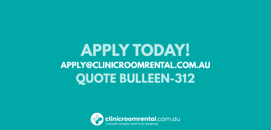 Rare Bulleen Clinic Room Near Melbourne CBD